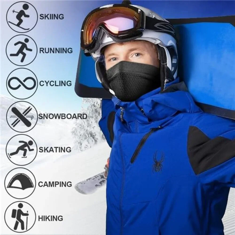 Winter Neck Warmer Gaiter Windproof Face Mask Balaclava Bandana for Men & Women
